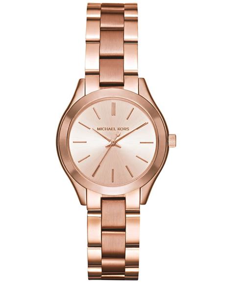 michael kors watch mk3513|Mini Slim Runway Rose Gold.